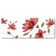 【123點點貼】單聯式 橫幅 家居改造 壁貼 牆貼 小資輕改造 水彩 花卉 意象 浪漫 設計 藝術 輕改造 家居布置-花的曼妙-80x30cm
