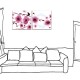 【123點點貼】二聯式 方型 紫色 家飾品 壁貼 牆貼 花店 書房 圖書館客廳 民宿 餐廳 飯店 花卉 -幸福蔓延 -30x30cm