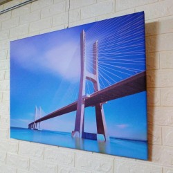 24mama掛畫 單聯式 客製化無框畫 尺寸圖像都可客製 無框畫 80x60cm-華士古達伽馬大橋
