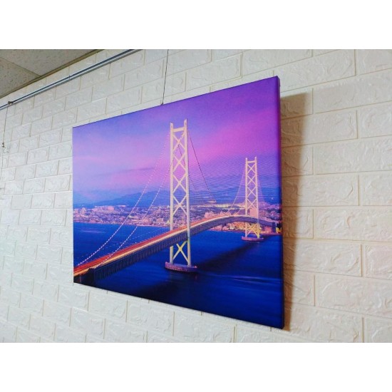 24mama掛畫 單聯式 客製化無框畫 尺寸圖像都可客製 無框畫 80x60cm-明石海峽大橋