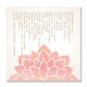 24mama掛畫 單聯式 粉色 蓮花 花卉 東方 裝飾 柔和 冥想 無框畫 30x30cm-般若波羅密多心經