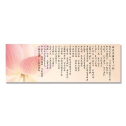 24mama掛畫 單聯式 花卉 甜美 蓮花 柔和 佛教 美麗 無框畫 120x40cm-般若波羅密多心經