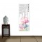 24mama掛畫 單聯式 植物花卉 藝術繪畫 佛教 蓮花 粉紅 荷葉 無框畫 30x80cm-般若波羅密多心經