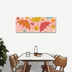 【123點點貼】壁貼 牆貼 居家裝飾 單聯式 80x30cm-可愛雨傘