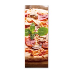 24mama掛畫 單聯式 食物 義大利 醬料 肉 蔬菜 奶酪 烘烤 無框畫 30x80cm-披薩06