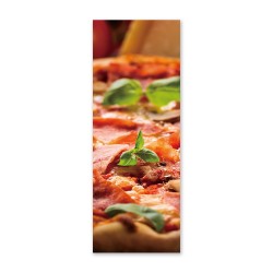 24mama掛畫 單聯式 食物 義大利 醬料 肉 蔬菜 奶酪 烘烤 無框畫 30x80cm-披薩07