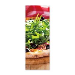 24mama掛畫 單聯式 食物 義大利 醬料 肉 蔬菜 奶酪 烘烤 無框畫 30x80cm-披薩08