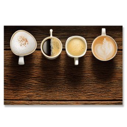 24mama掛畫 單聯式 咖啡 奶泡 拿鐵 無框畫 60x40cm-咖啡
