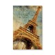 24mama掛畫 單聯式 巴黎 艾菲爾鐵塔 插圖 藝術 無框畫 40x60cm-艾菲爾鐵塔