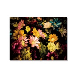 24mama掛畫 單聯式 多彩 花卉 無框畫 40x30cm-棉織物花