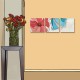 【123點點貼】壁貼 牆貼 居家裝飾 三聯式 30x30cm-簡約花卉