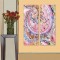 24mama掛畫 二聯式 美麗植物花卉 藝術 豐富多彩 抽象創作 無框畫 30x80cm-禪繞畫花卉03