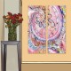24mama掛畫 二聯式 美麗植物花卉 藝術 豐富多彩 抽象創作 無框畫 30x80cm-禪繞畫花卉03