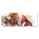 24mama掛畫 單聯式 藝術 夏天 插圖 昆蟲 蝴蝶 動物 蜂鳥 裝飾 豐富 無框畫 80x30cm-美麗花卉