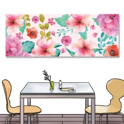 【123點點貼】壁貼 牆貼 居家裝飾 單聯式 80x30cm-粉色戀愛花