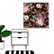 24mama掛畫 單聯式 春天 復古 植物花朵 昆蟲 甲蟲 手繪 無框畫 30x30cm-柔和的春天02