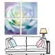 24mama掛畫 多聯式 花瓣 柔和 藝術繪畫 美麗花卉 無框畫 30x30cm-白玫瑰