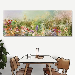 【123點點貼】壁貼 牆貼 居家裝飾 單聯式 80x30cm-抽象花卉植物