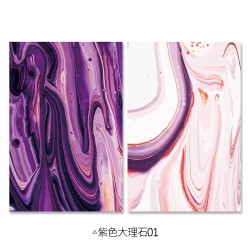 24mama掛畫 二聯式 現代 藝術 時尚 豐富多彩 設計 無框畫 40x60cm-紫色大理石