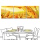 24mama掛畫 餐廳掛畫 無框畫 餐廳裝潢 三聯式 方形30x30cm-黃金玉米田