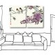 【123點點貼】壁貼 牆貼 窗貼 中國風 二聯式 30x40cm-紫花薰香