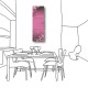 三聯式 方型 粉色 無框畫 掛鐘 壁鐘 客廳 民宿 餐廳 飯店-螢火蟲30x30cm