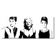 單聯式 橫幅 瑪麗蓮夢露 歐美 女星 性感 黑白 咖啡廳 家飾品 -風華年代80x30cm