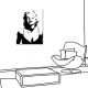 單聯式 直式 瑪麗蓮夢露 歐美 女星 性感 黑白 咖啡廳 家飾品-風華年代30x40cm