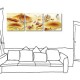 三聯式 方形 鯉魚 中國風 掛畫 無框畫 家飾品-扭轉乾坤-30x30cm