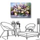 單聯式 橫幅 花卉 民宿 飯店 花店 景觀 公司 餐廳擺設 油畫布-紫色的浪漫40x30cm