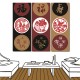 無框畫 掛畫 中國風 民宿 餐廳 三聯式 30x80cm-福祿壽