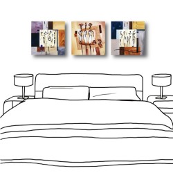單聯式 方形 抽象 無框畫 民宿餐廳擺設 家居裝飾 流行家飾 橙品油畫布 寢室傢俱-異想-30x30cm