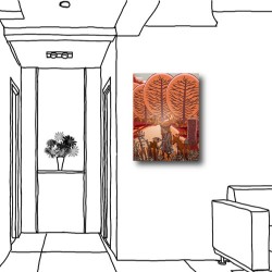 單聯式 直幅 動物 女孩 童趣 小孩房 嬰兒房 家居裝飾 辦公室 無框畫 -動物女孩30x40cm