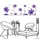 三聯式 方型 無框畫 掛鐘客廳 民宿 餐廳 飯店-萬紫千鴻30x30cm
