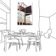 【123點點貼】二聯式 橫幅 壁貼 壁紙 普普風 指標 景色 民宿 咖啡廳 餐廳 家居裝飾 -心的指引40x30cm