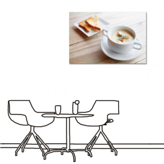 單聯式 橫幅 早餐店 食品 送禮 家居裝飾 辦公室 無框畫 民宿 餐廳 輕改造-早點時刻60x40cm