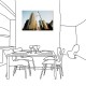 二聯式 直式 大樓 普普風 景色 咖啡廳 民宿 餐廳 家居裝飾 壁畫 掛鐘-企業強人30x40cm