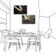 【123點點貼】二聯式 橫幅 壁貼 壁紙 蔬果 有機 田園 景色 咖啡廳 民宿 餐廳 家居裝飾 壁畫 -種菜鄉土情60x40cm