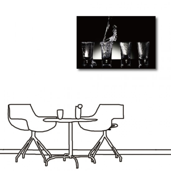 單聯式 橫幅 咖啡廳 食品 送禮 家居裝飾 辦公室 無框畫 民宿 餐廳 輕改造-品味60x40cm