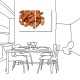 二聯式 直式 核果 咖啡廳 民宿 餐廳 家居裝飾 無框畫 壁鐘 壁畫 -果仁30x40cm