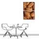 二聯式 橫幅 咖啡廳 杏仁 核果 餐廳 民宿 無框畫 掛畫 掛鐘 辦公室 裝飾 -養生40x30cm