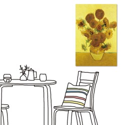 單聯式 直幅 花卉 向日葵 民宿餐廳擺設 圖書館 家飾品 流行家飾 美學365-向日葵-40x60cm